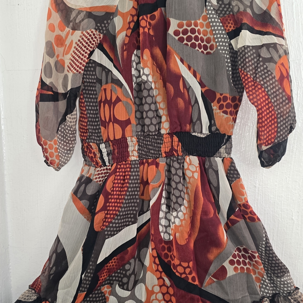 Colorful Patterned Dress - Picture 2 of 3